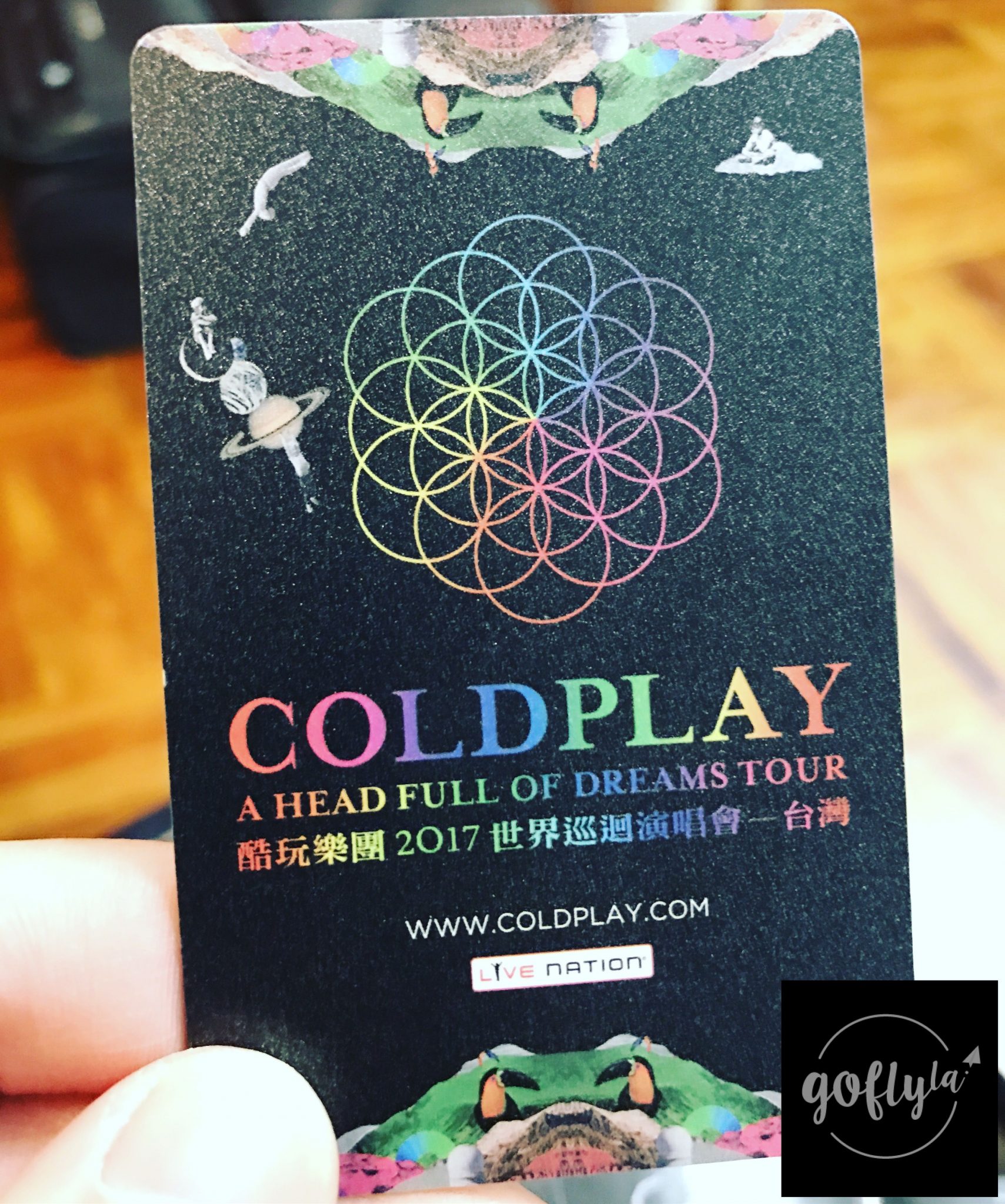 台北自由行-台北住宿-台北好去處-台灣自由行-收到台灣朋友寄來既演唱會門票(本身就係紀念品!)