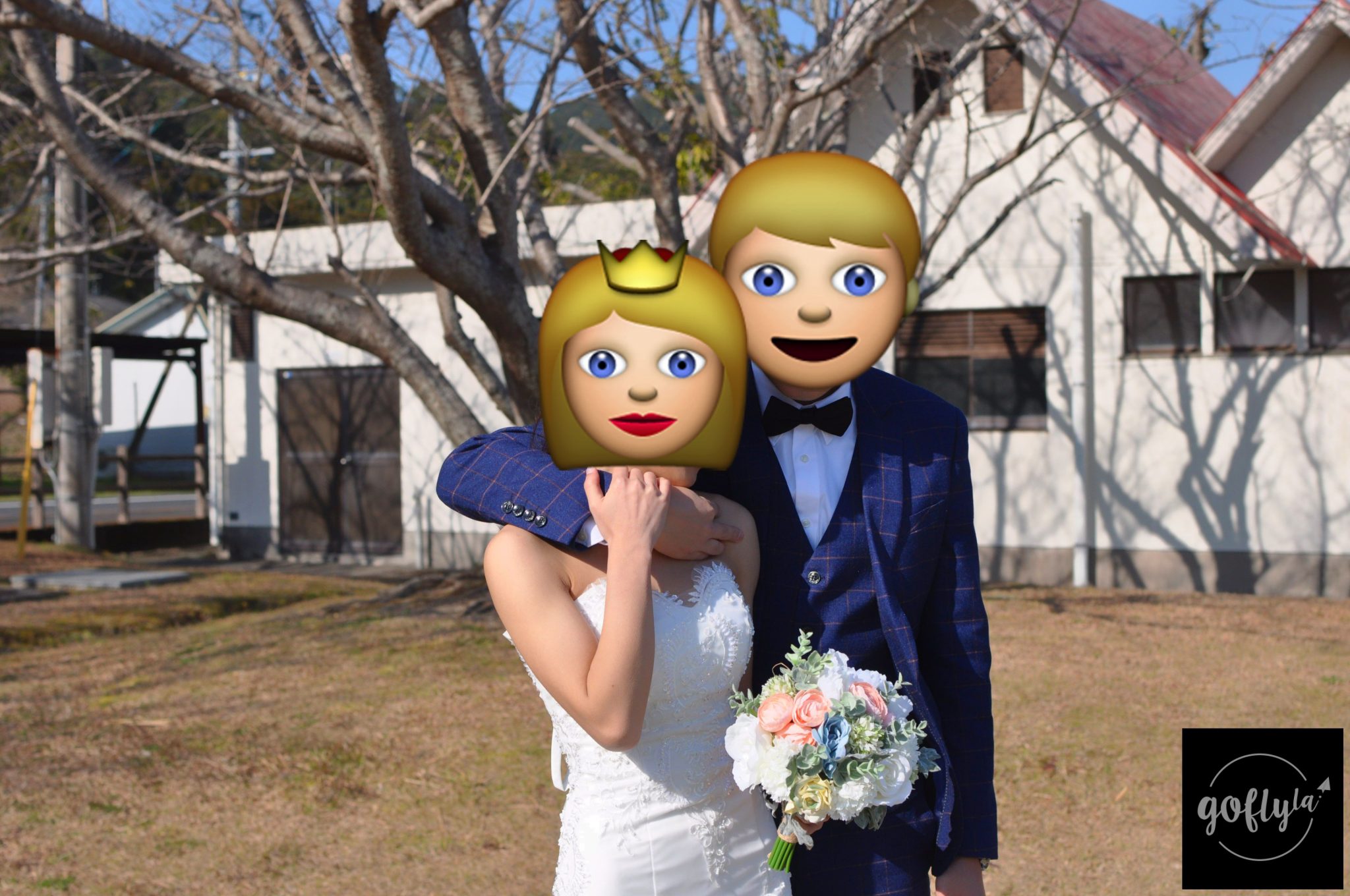 九州自由行-鹿兒島自由行-日本機加酒-福岡自由行-福岡景點-拍了一會轉場到旁邊的大樹前。放開個女仔